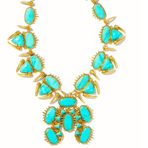 Kendra Scott Yellow Rose turquoise Odessa necklace